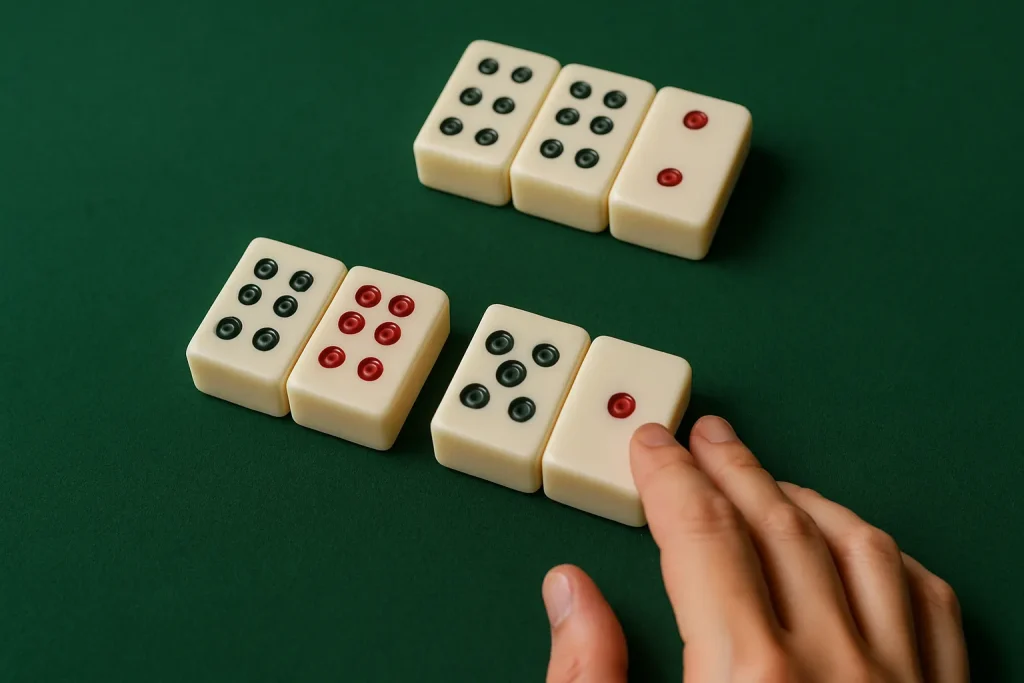 搖錢樹娛樂城推筒子遊戲畫面，展示多組骰子搭配玩家操作手勢